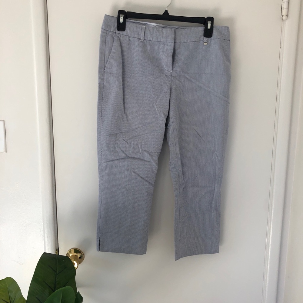 Striped Capris Slacks